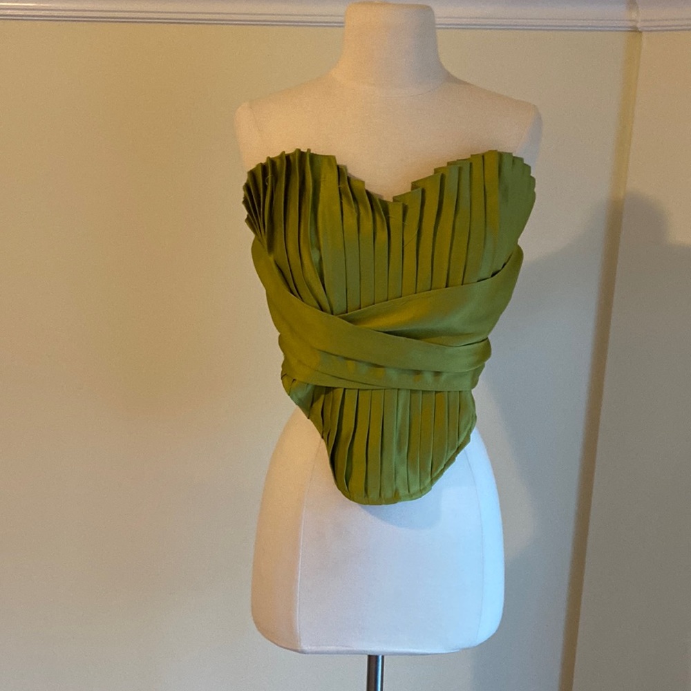 Pretty little things, corset top olive green